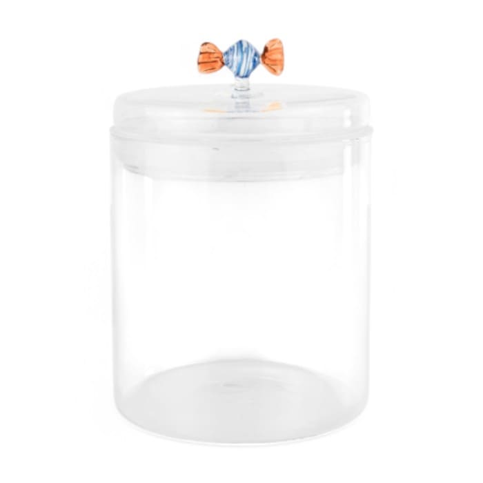 Barattolo WD Lifestyle in vetro da 600ml con tappo decorato