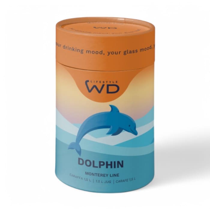 Caraffa WD Lifestyle in vetro borosilicato con delfino interno