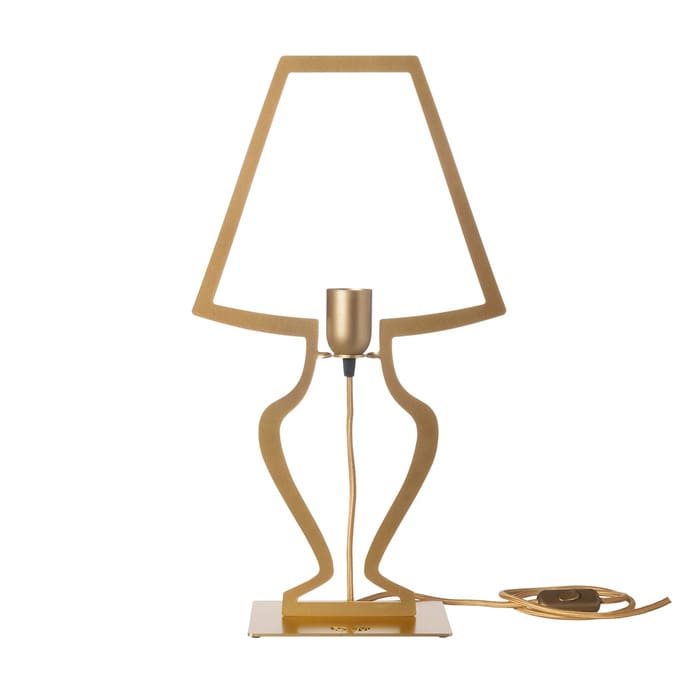 Lampada Arti & Mestieri Silhouette grande oro trasparente