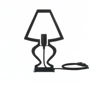Lampada da tavolo Silhouette Arti & Mestieri nera