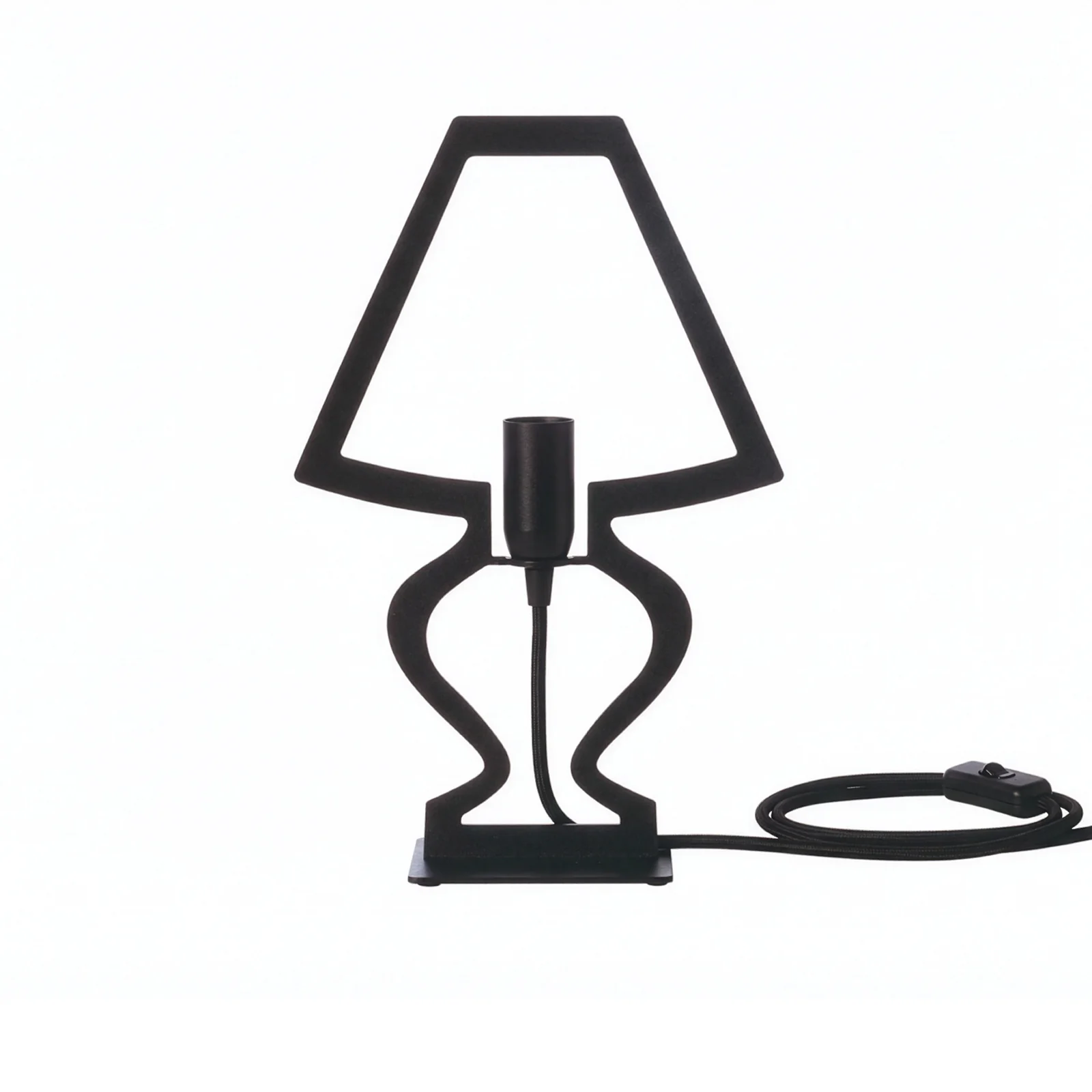 Lampada da tavolo Silhouette Arti & Mestieri nera