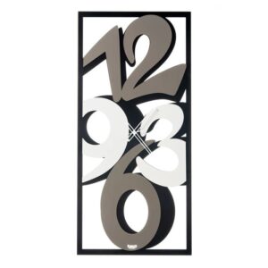 Orologio Vision Arti & Mestieri con numeri grandi in nero fango bianco