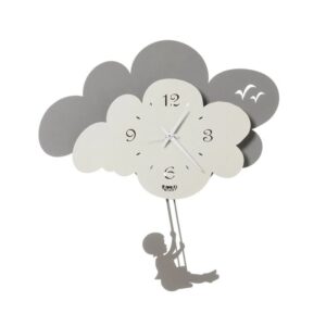 Orologio Arti & Mestieri Nuvola con bambino su altalena e nuvole