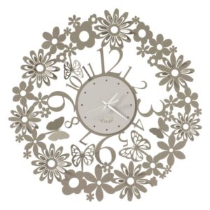 Orologio Arti & Mestieri Margherite sabbia con cornice di fiori