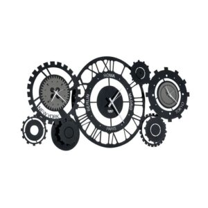 Orologio Arti & Mestieri Fuso Meccano nero e fango con tre quadranti