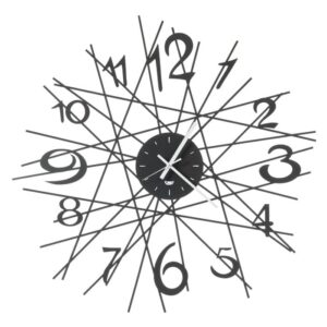 Orologio Zig Zag Arti e Mestieri nero da parete