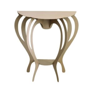 Piccola consolle beige con gambe curve Ballerina