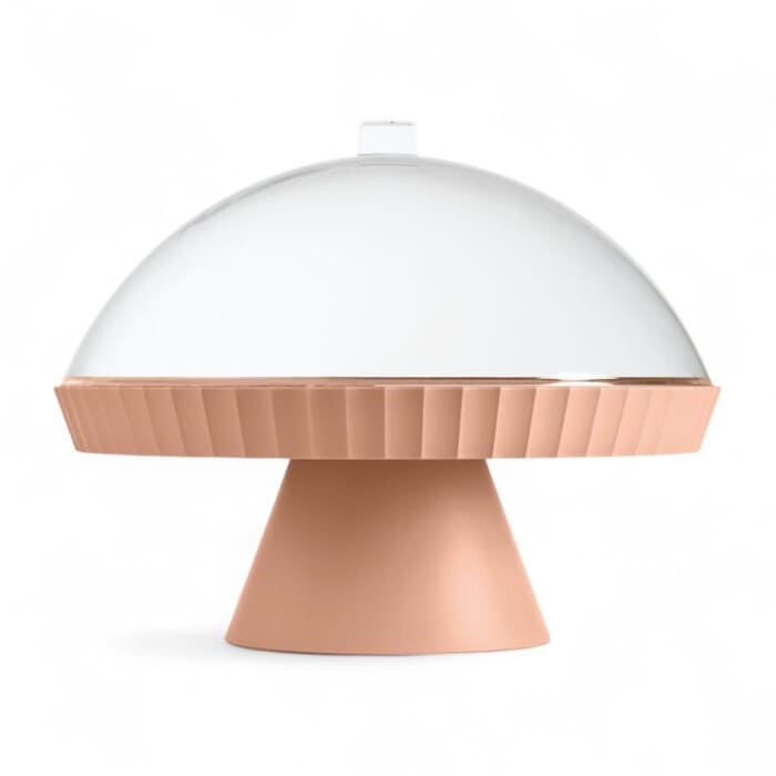 Alzata in porcellana con paletta Pink Sand Ø 30 cm