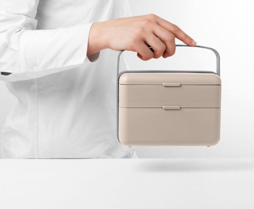 Lunchbox Bauletto M Blim in colore Moka Grey