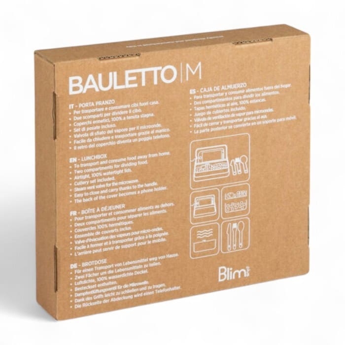 Lunchbox Bauletto M Blim in colore Moka Grey
