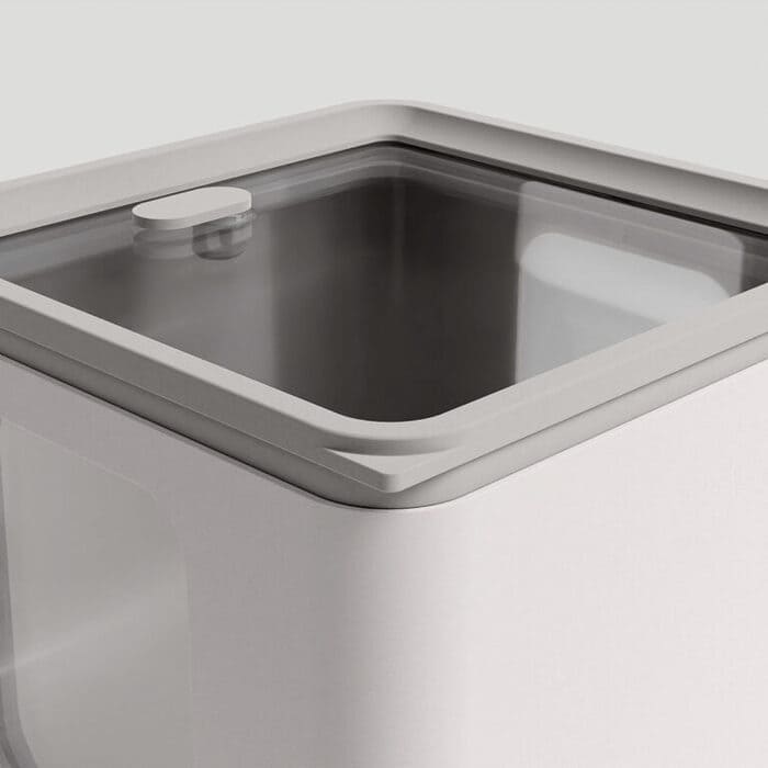 Angolo del contenitore Blim con coperchio trasparente