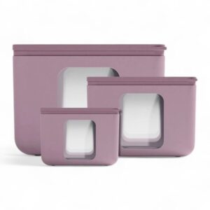 Set contenitori Blim Peek Box Quadro Mauve taglie assortite