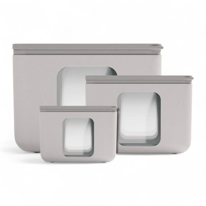 Set contenitori Blim Peek Box Quadro Silk in tre dimensioni