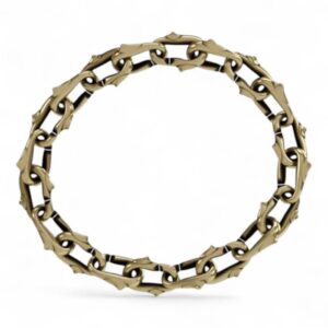 Bracciale Richmond Thorns in bronzo scolpito