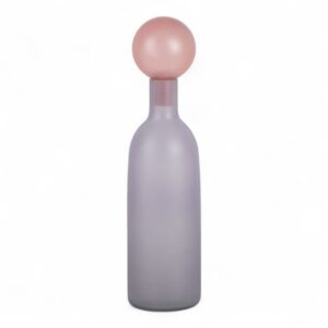 Vaso Present Time Botellin in vetro viola