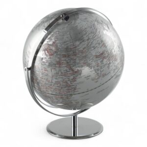 Mappamondo Mascagni Casa LED argento diam. 30 cm