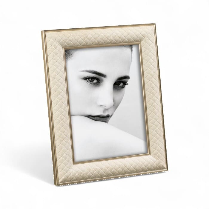 Portafoto bianco 13x18 cm in materiale riciclato