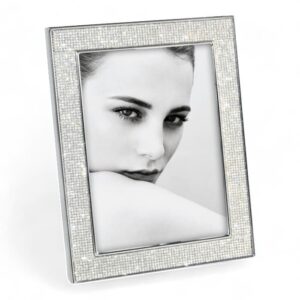 Portafoto 20x25 in metallo lucido con strass Mascagni Casa