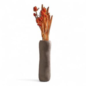 Vaso decorativo H 56 cm color tortora Mascagni Casa