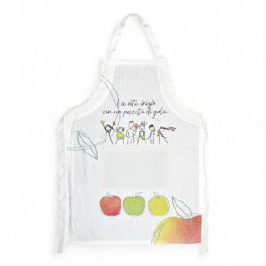 Grembiule WALD Risi e Sorrisi cotone 62x80H cm