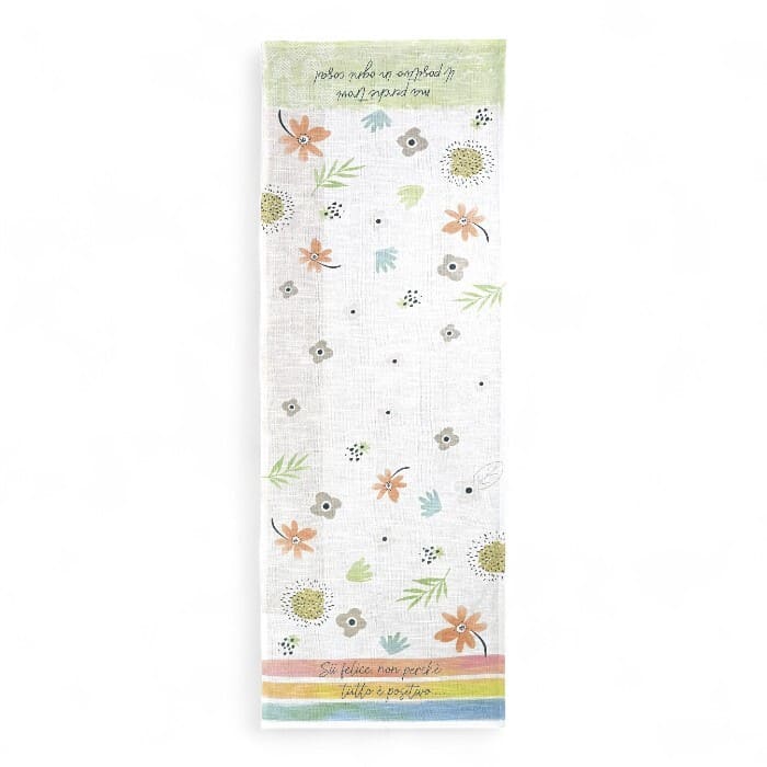 Runner WALD Risi e Sorrisi cotone 50x150 cm
