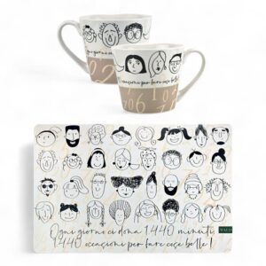Tazza colazione WALD Minimal con tovaglietta