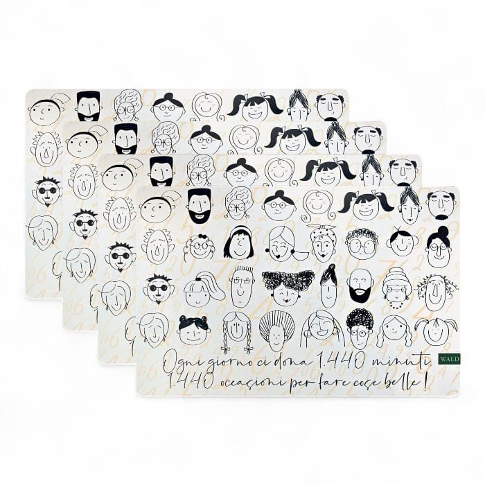 Set 4 tovagliette americane WALD Minimal 43x28 cm