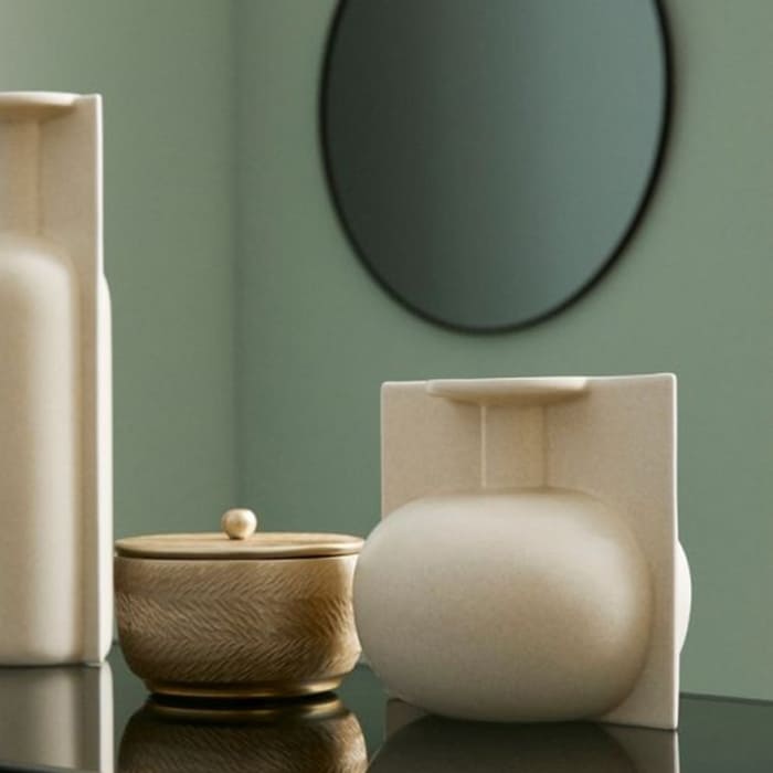 Bottiglia decorativa Izumo Beige H18 Bizzotto