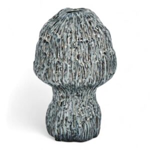 Vaso decorativo Bizzotto Oprah blu in ceramica H27