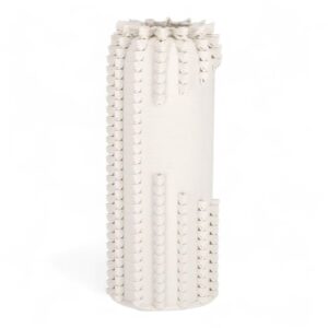 Vaso decorativo Bizzotto Reena beige in ceramica H29