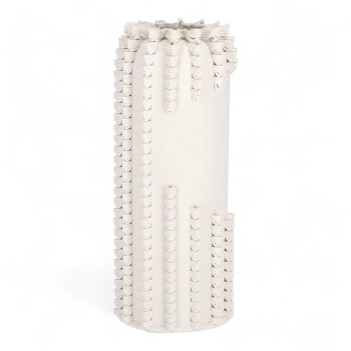 Vaso decorativo Bizzotto Reena beige in ceramica H29