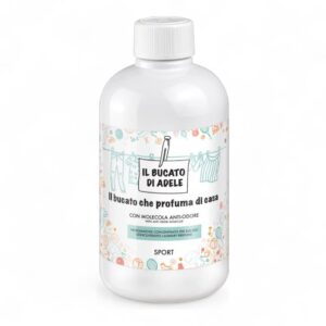 Flacone da 500 ml di Profumatore per Bucato Sport + Molecola Anti-odore Il Bucato di Adele