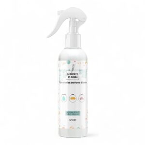 Flacone spray da 250 ml di Profumatore per Tessuti Sport Il Bucato di Adele