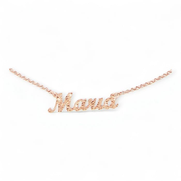 Dettaglio collana Miss Miss galvanica oro rosé diamantata