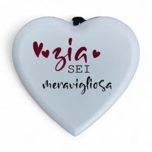 Cuore Zia Meravigliosa Profumo del Legno