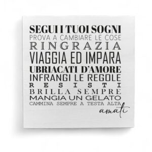 Dedica Segui i Tuoi Sogni Profumo del Legno