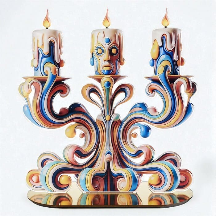 Candelabro Due Candy Pop Linee Recanati