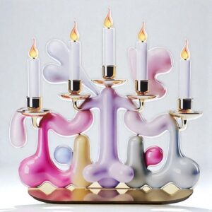 Candelabro tre Candy Pop Linee Recanati