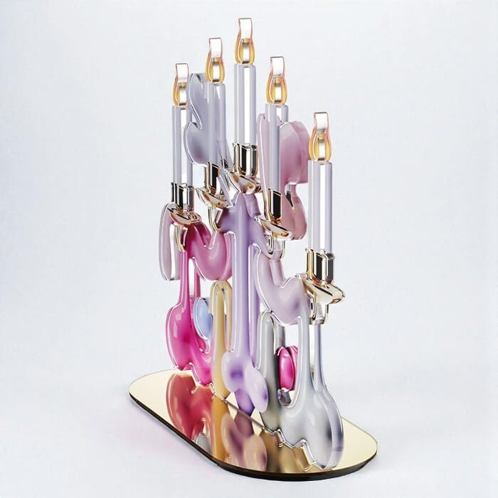 Candelabro tre Candy Pop Linee Recanati