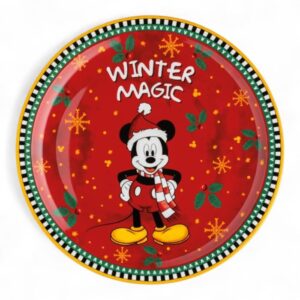 piatto natalizio Egan Mickey Mouse