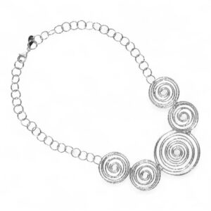 Collana Bocarol Athena Argento con spirali decorative