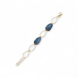 Bracciale Bocarol Colors Oro con pietre blu