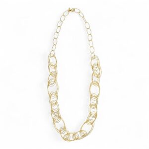 Collana Bocarol Essenza Oro con anelli intrecciati