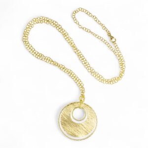 Collana Bocarol Fenice Oro con pendente a doppio cerchio