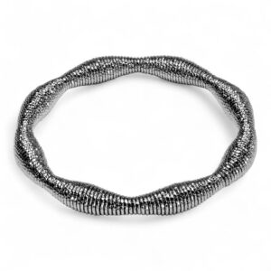 Bracciale Bocarol Venere Nero elastico ondulato