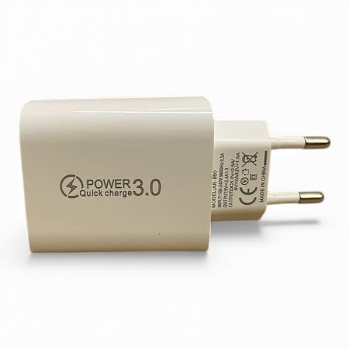 Lato posteriore del caricatore USB Quick Charge 3.0