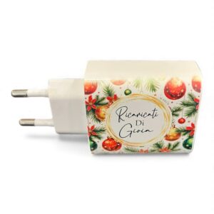 Caricatore USB Dolcicose fantasia Palline di Natale