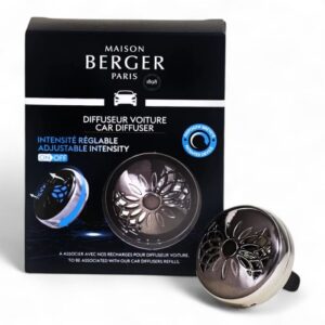 Diffusore per auto Maison Berger Flower in metallo con confezione