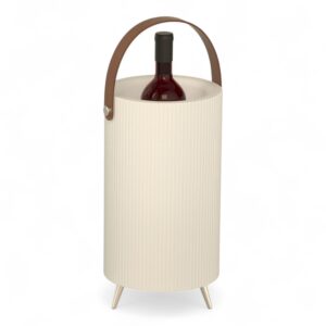 Secchiello ghiaccio bianco Horizon con speaker e luce LED