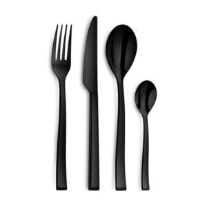 Servizio posate Couzon Side PVD Nero 24 pezzi